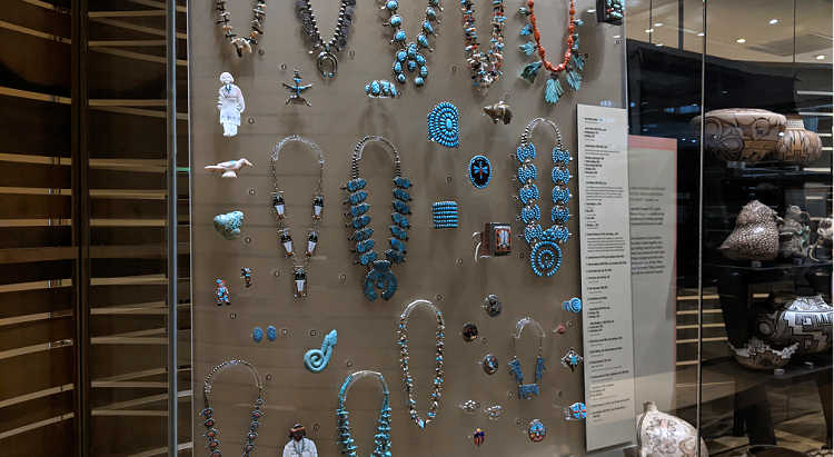 Jewelry inside the Heard Museum